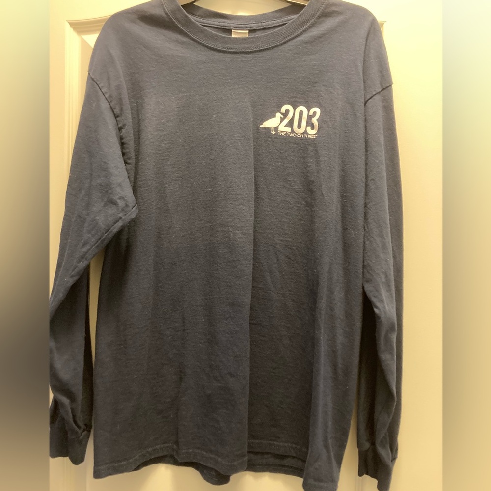 The Two Oh Three Navy Long Sleeve Tee in like new condition- size L